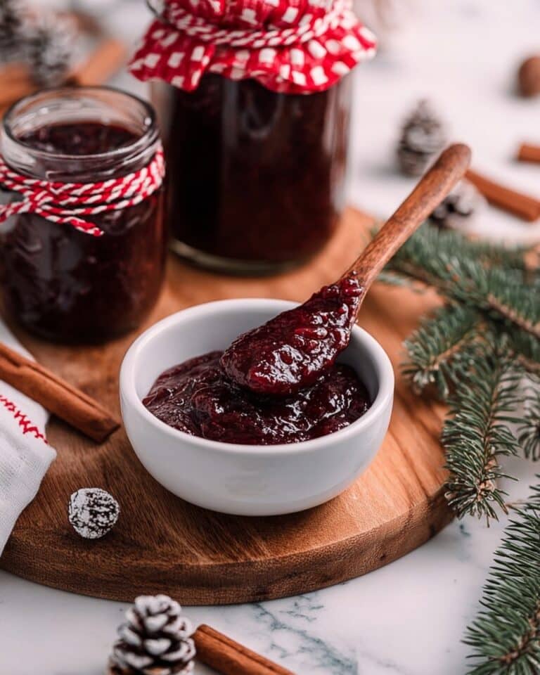 Christmas Cranberry Strawberry Spiced Jam Recipe