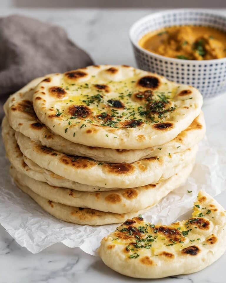 Cottage Cheese Garlic Naan (High Protein, No Yeast!) Recipe