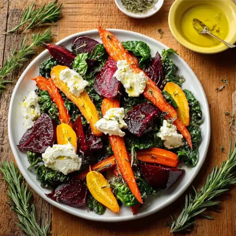 Roasted Beets and Carrots Salad with Burrata Recipe