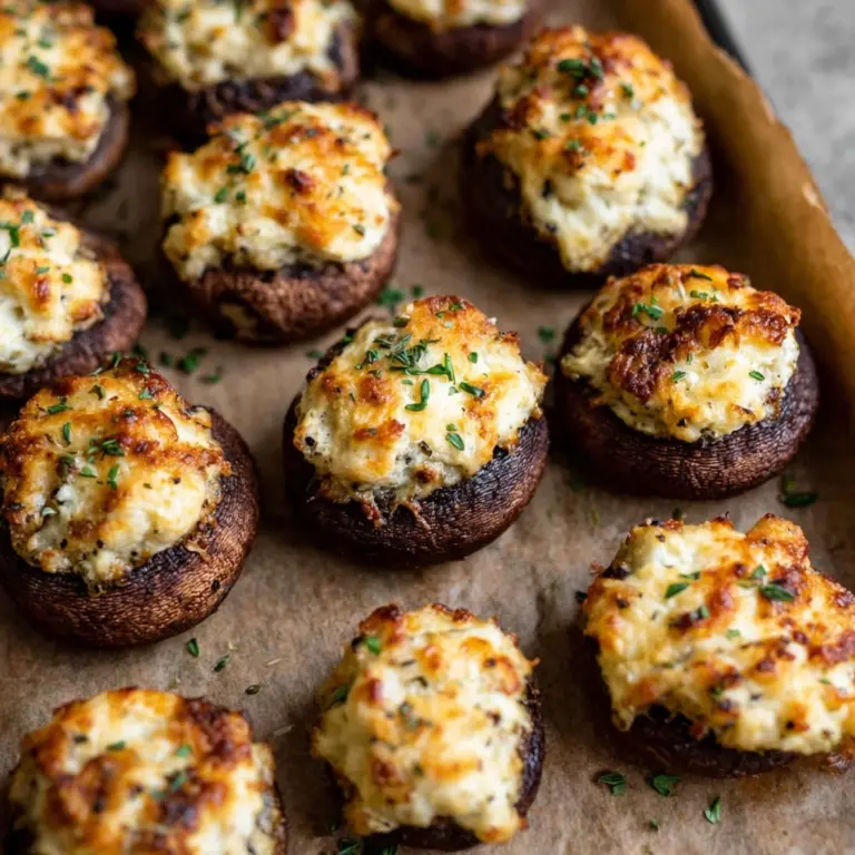 Delicious Restaurant-Style Stuffed Mushrooms Recipe