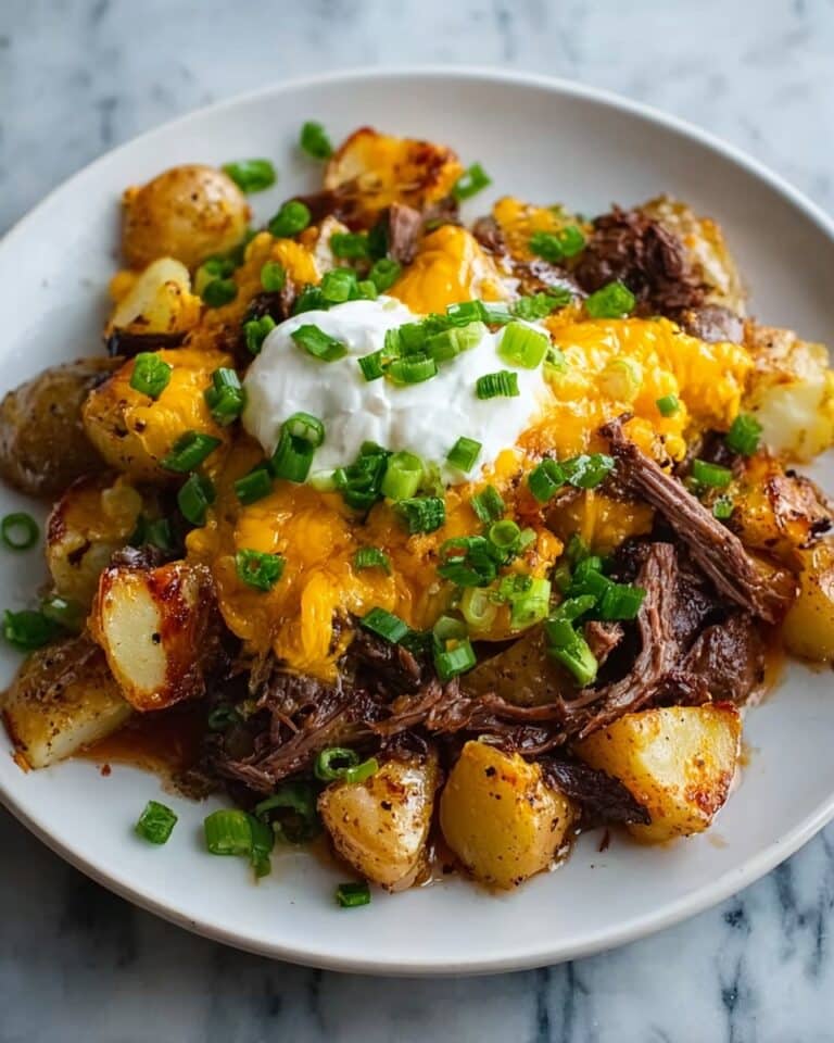 Crockpot Loaded Steak and Potato Bake Recipe
