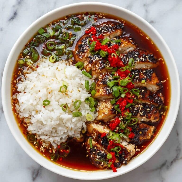 Caramelised Soy Chicken in Garlic Ginger Broth with Rice Recipe