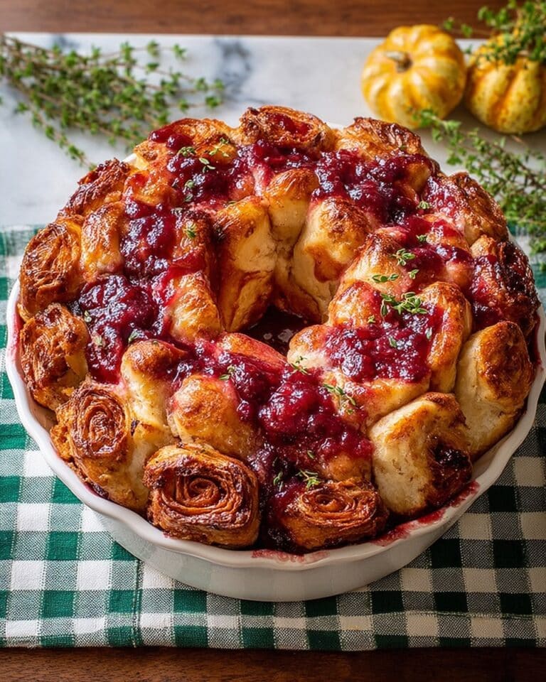 Easy Cranberry and Brie Holiday Pull-Apart Bread Recipe