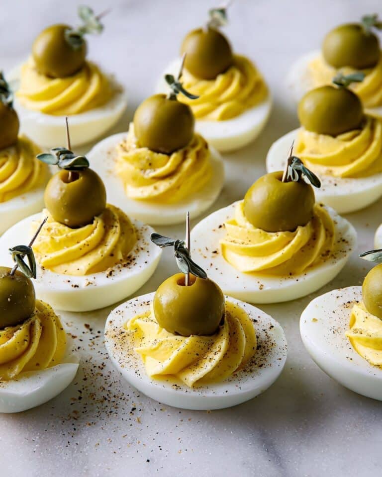 Dirty Martini Deviled Eggs Recipe