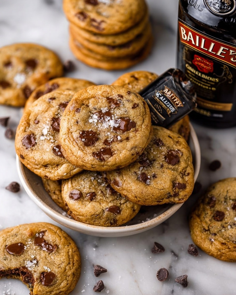 A dark gray plate holds a stack of soft, golden-brown chocolate chip cookies with visible large, dark chocolate chips melted slightly on top. The front cookie has a bite taken out, showing a gooey, rich dark chocolate center inside the chewy texture. The plate sits on a dark surface, creating a contrast with the cookie's warm tones. The cookies have a slightly crinkled texture on top with evenly spaced chocolate chips. photo taken with an iphone --ar 4:5 --v 7