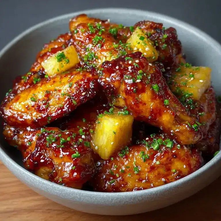 Irresistible Brown Sugar Pineapple Wings Chicken in 40 Minutes