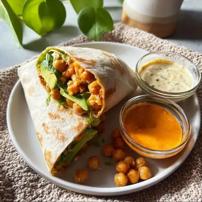 Spicy Buffalo Chickpea Wraps Recipe