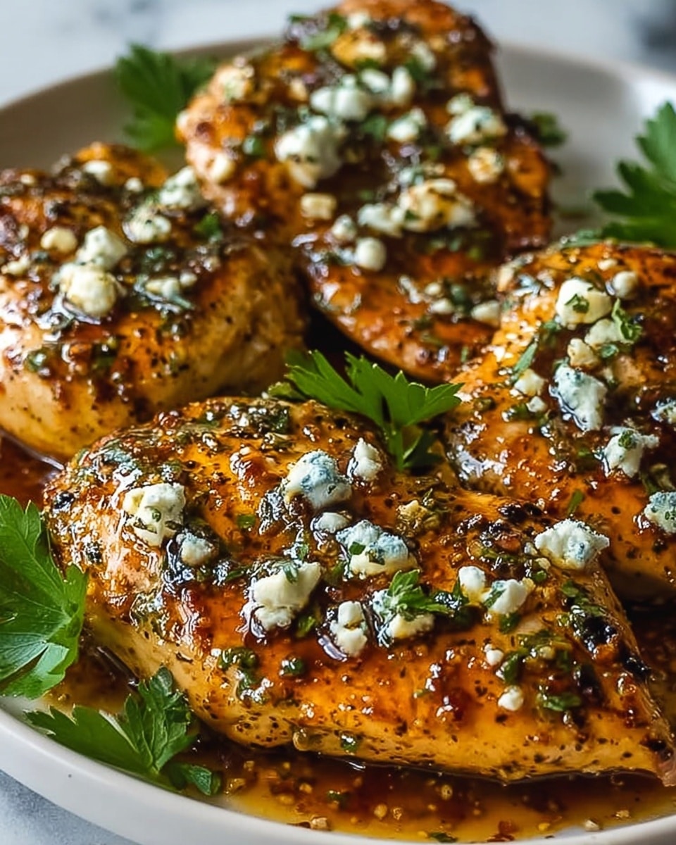 The image shows a white rectangular dish filled with several pieces of golden-brown, crispy chicken arranged in two neat rows. Each piece has a shiny glaze, giving a slightly sticky and caramelized look, topped with small white crumbles that resemble cheese. There are small green herb leaves scattered on top, adding a pop of color against the brown glazed chicken. The dish rests on a white marbled surface, making the colors of the chicken and herbs stand out clearly. Photo taken with an iphone --ar 4:5 --v 7