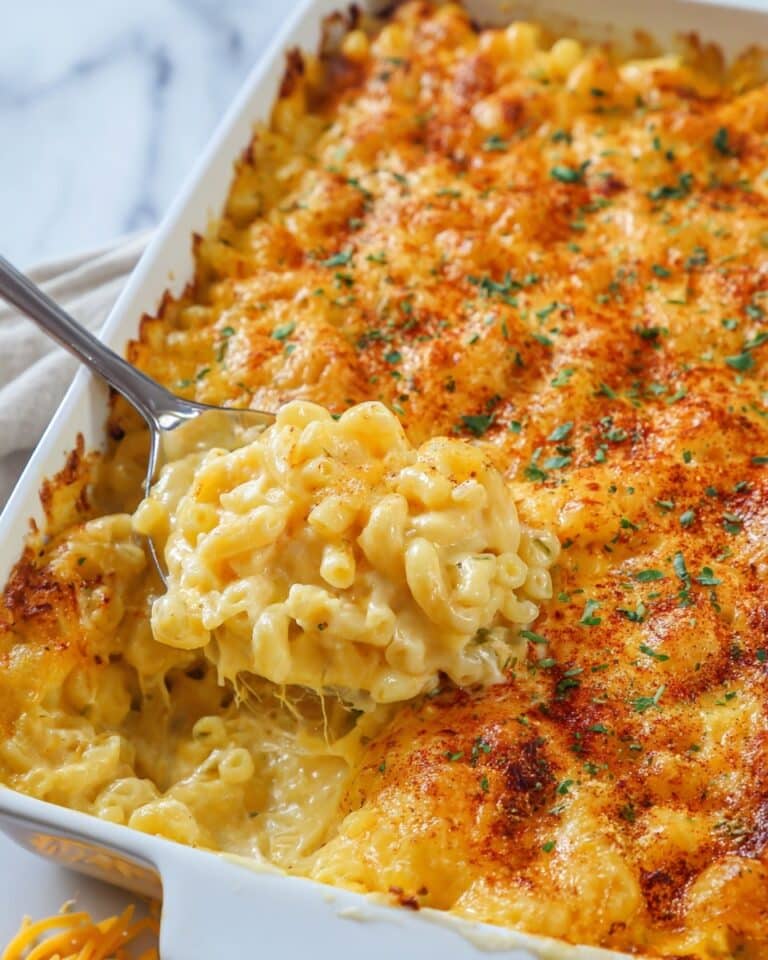 Creamy Baked Mac and Cheese with Panko Crisps Recipe