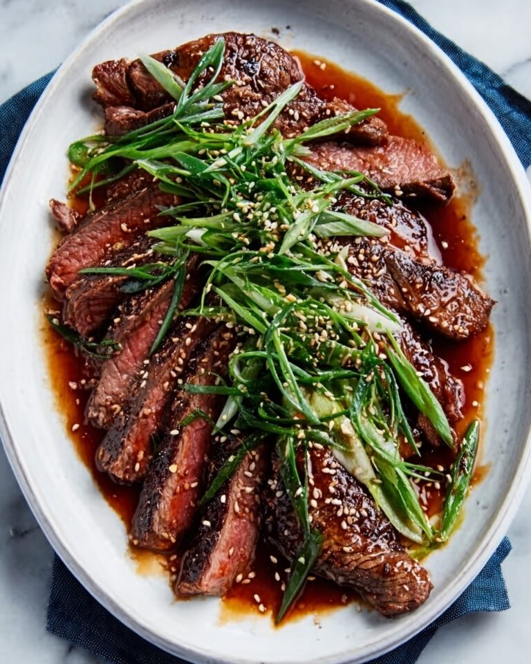 Juicy Flank Steak with Soy Marinade in Just 4 Steps Recipe