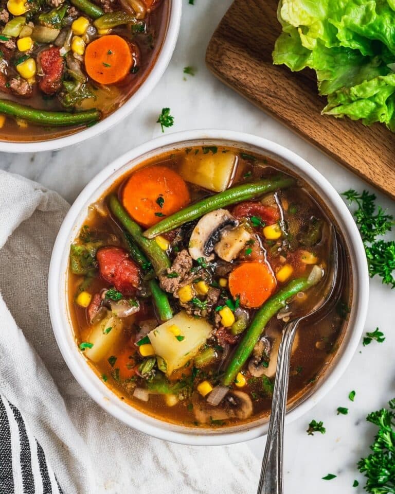 Grandma’s Hamburger Soup – A Hearty, Nostalgic Comfort Food Recipe