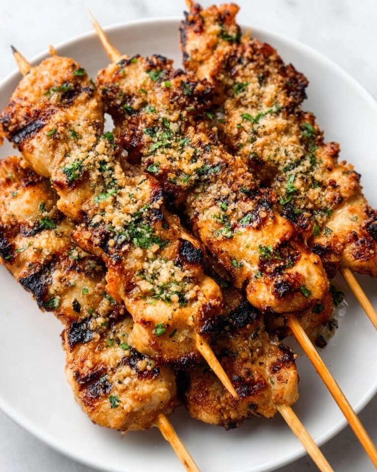 Ranch Garlic Parmesan Chicken Skewers Recipe
