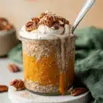High Protein Pumpkin Overnight Oats Recipe