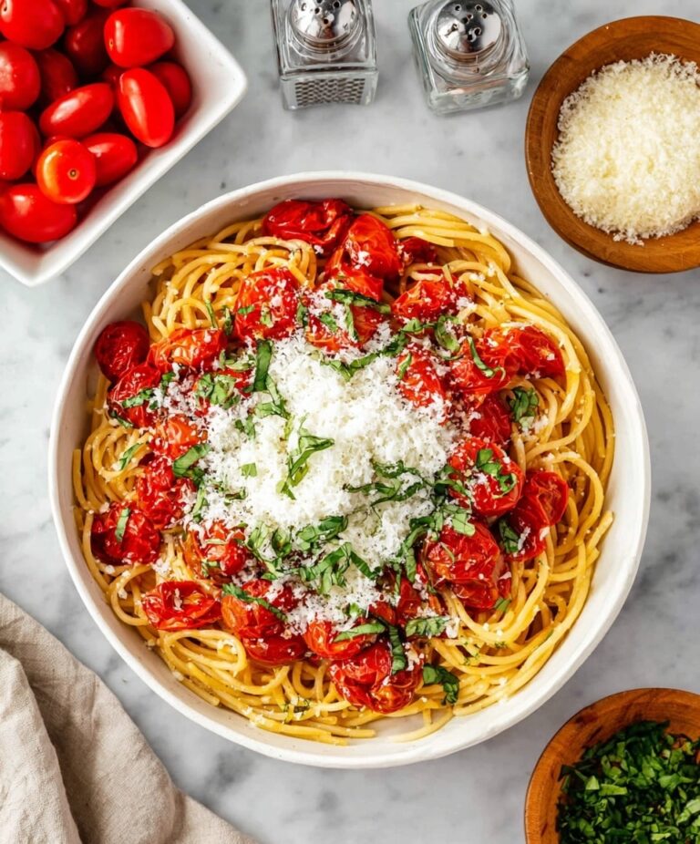 Roasted Tomato Garlic Pasta Recipe