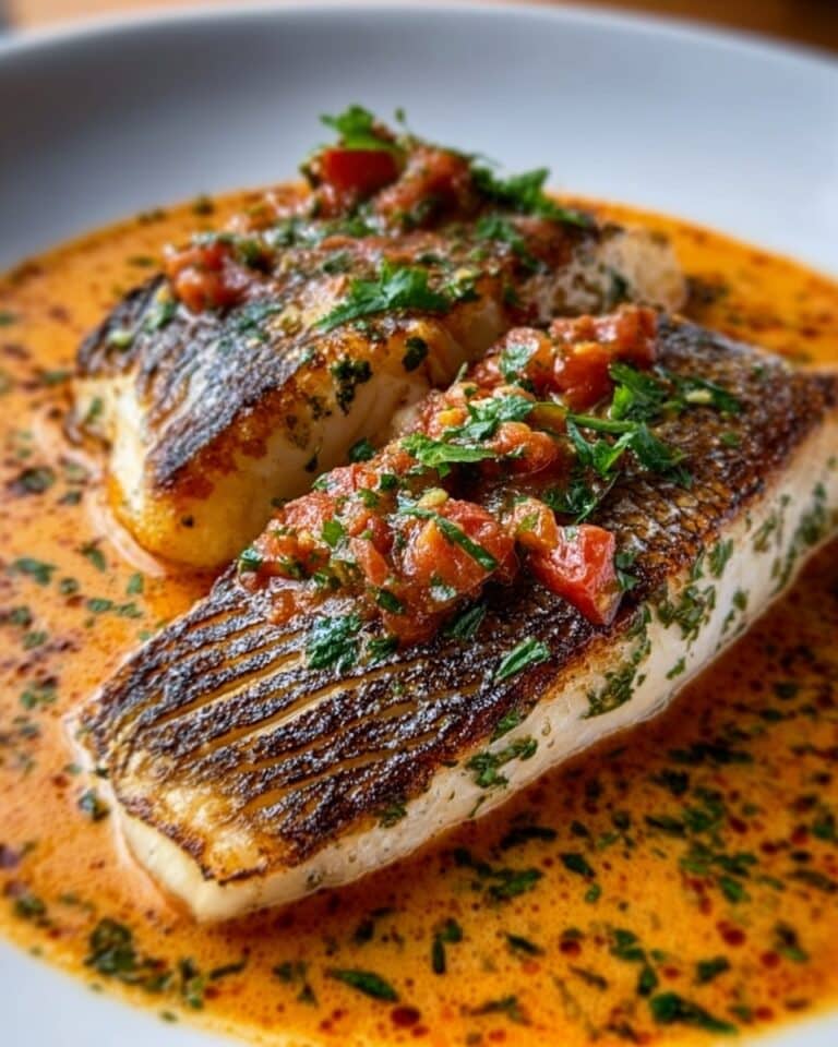 Red Snapper with Creamy Creole Sauce Recipe