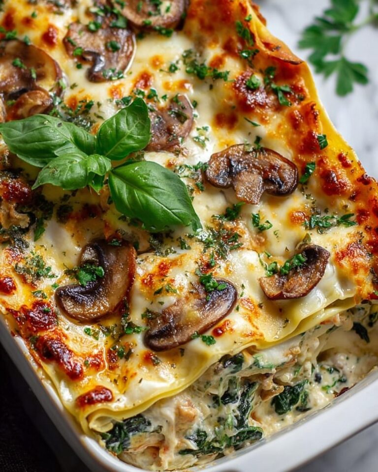 Mushroom and Spinach Lasagna Recipe