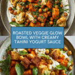 Glow Bowl Recipe: Roasted Veggie, Tahini Yogurt Sauce