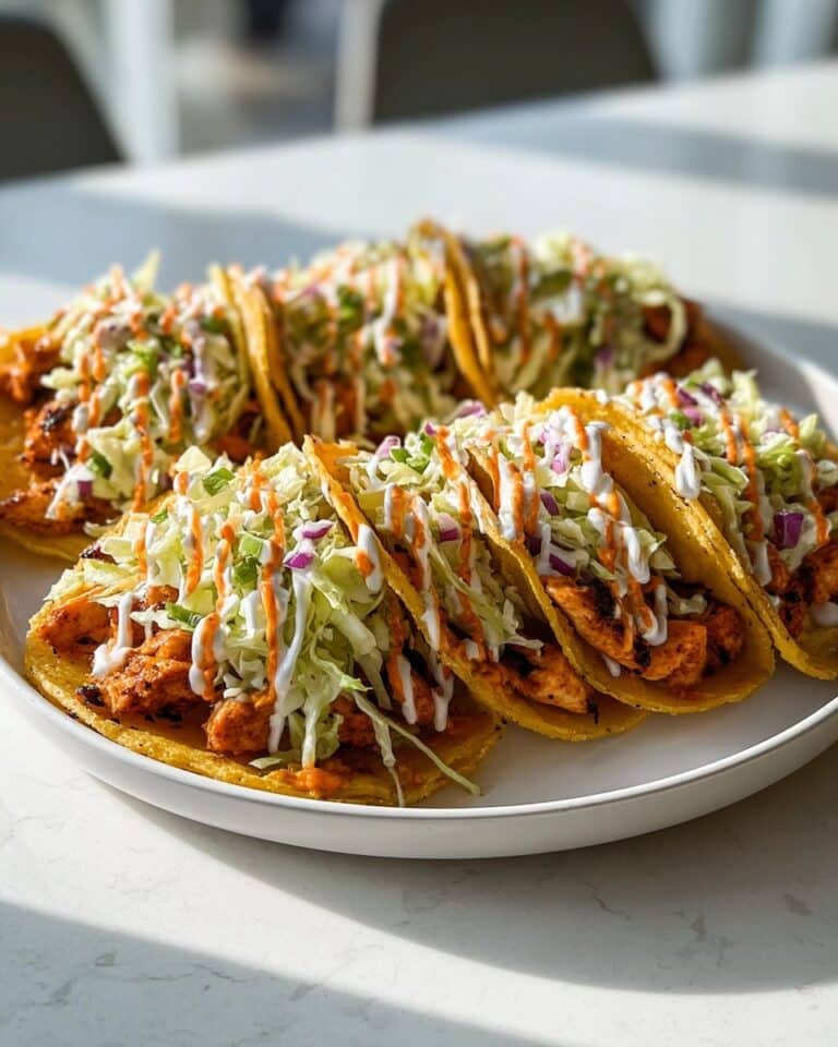 Buffalo Chicken Smash Burger Tacos Recipe