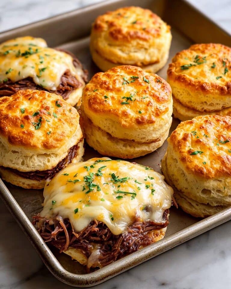 Baked French Dip Biscuits Recipe