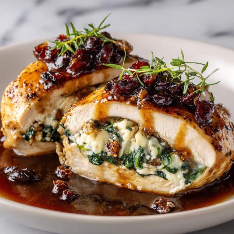 Impressive Cranberry Brie Stuffed Chicken Recipe