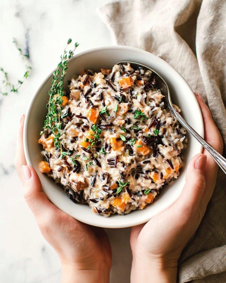 Crockpot Creamy Chicken and Wild Rice Casserole Recipe