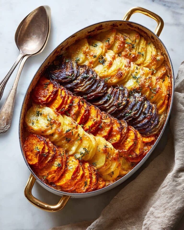 Cheesy Root Vegetable Gratin Recipe