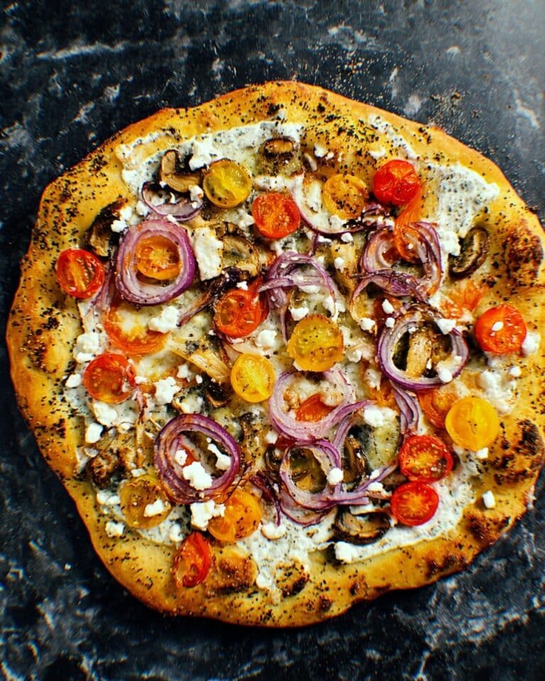 Gyro Pizza with Tzatziki Drizzle Recipe