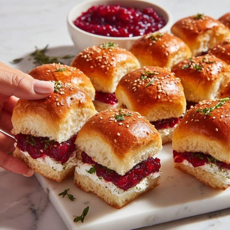Florida OJ Cranberry Turkey Sliders Recipe