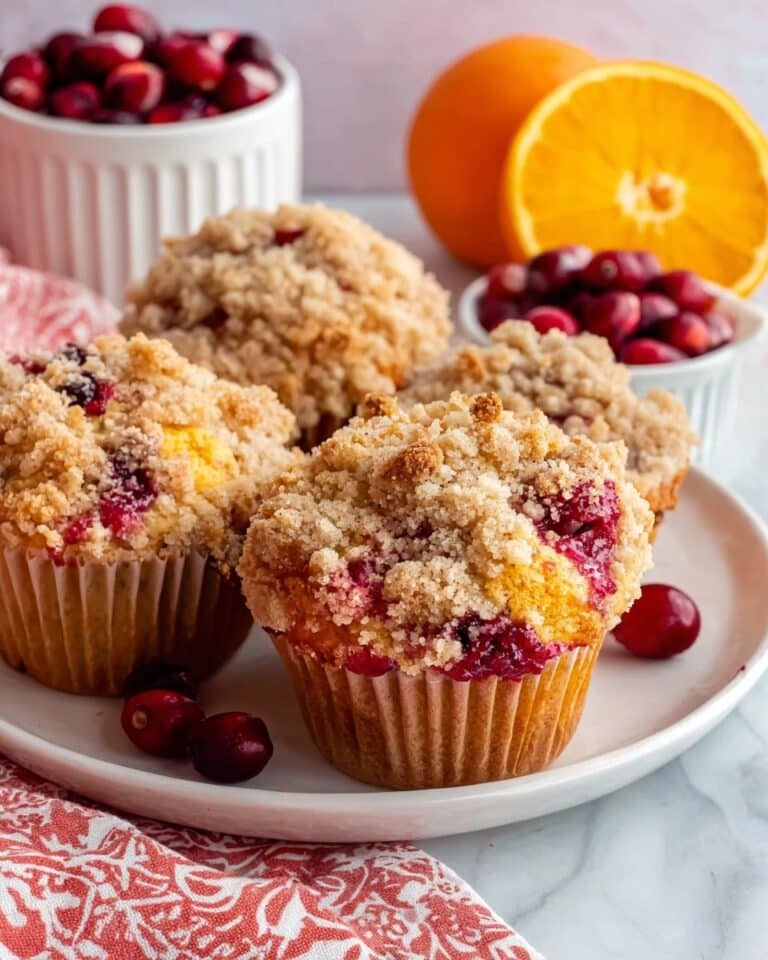 Cranberry Orange Muffins with Streusel Recipe
