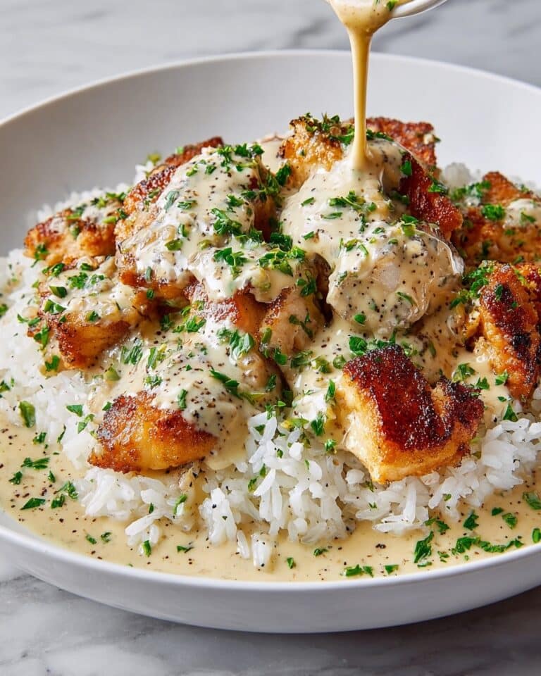 Creamy Smothered Chicken and Rice Recipe