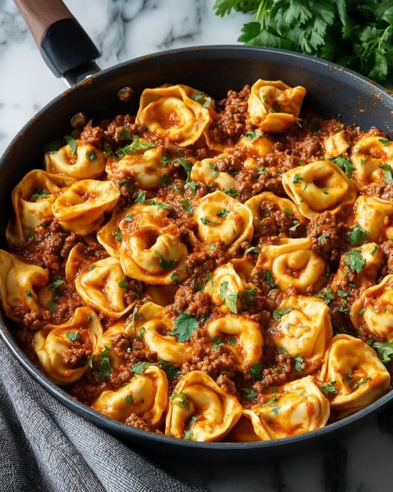Cheesy Beef Enchilada Tortellini Recipe