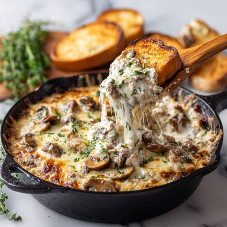 Creamy Stuffed Mushroom Dip Recipe