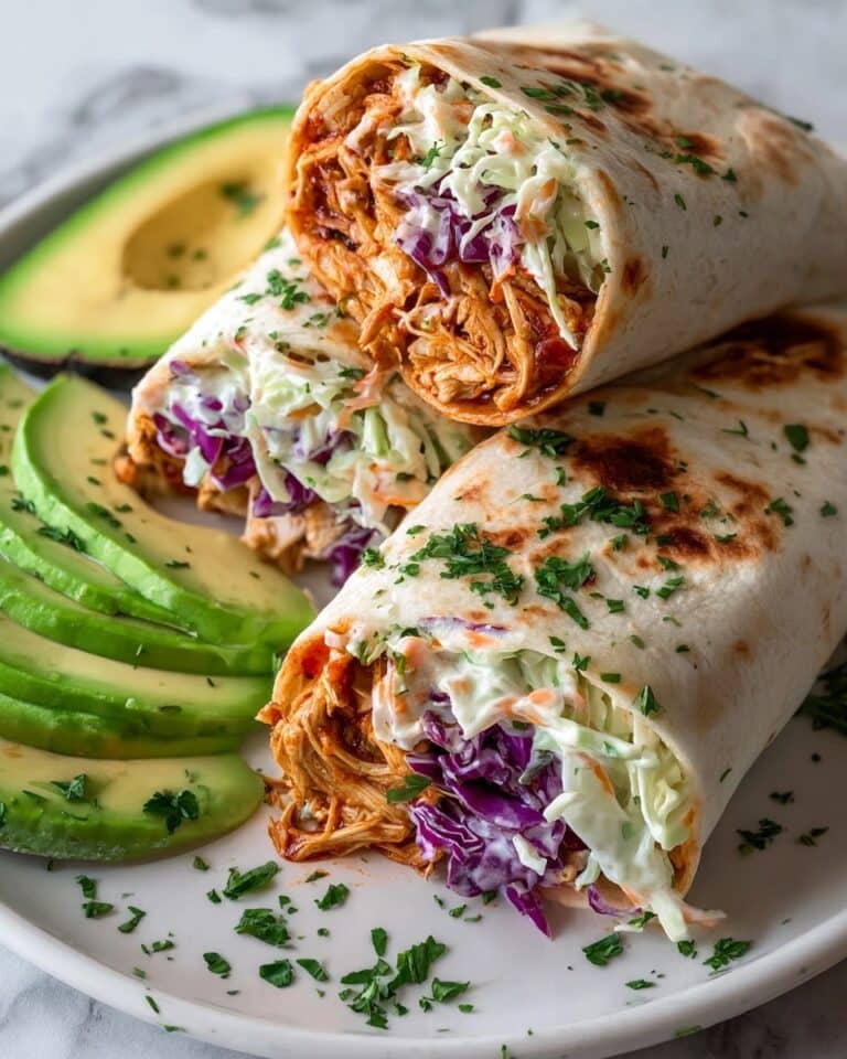 BBQ Chicken Coleslaw Wraps Recipe