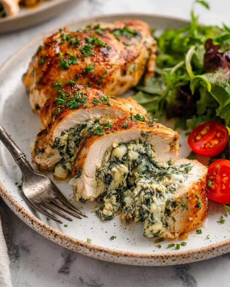 Spinach Stuffed Chicken Breast Recipe