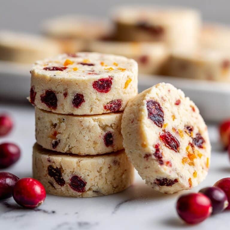 Cranberry Orange Shortbread Cookies Recipe