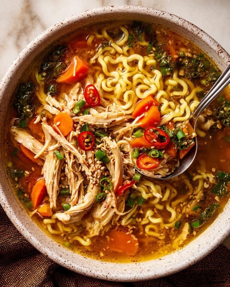 Aromatic Ginger Scallion Chicken Noodle Soup Recipe