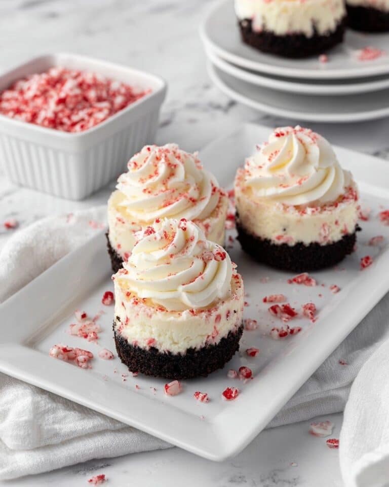 Peppermint White Chocolate Cheesecake Cups Recipe