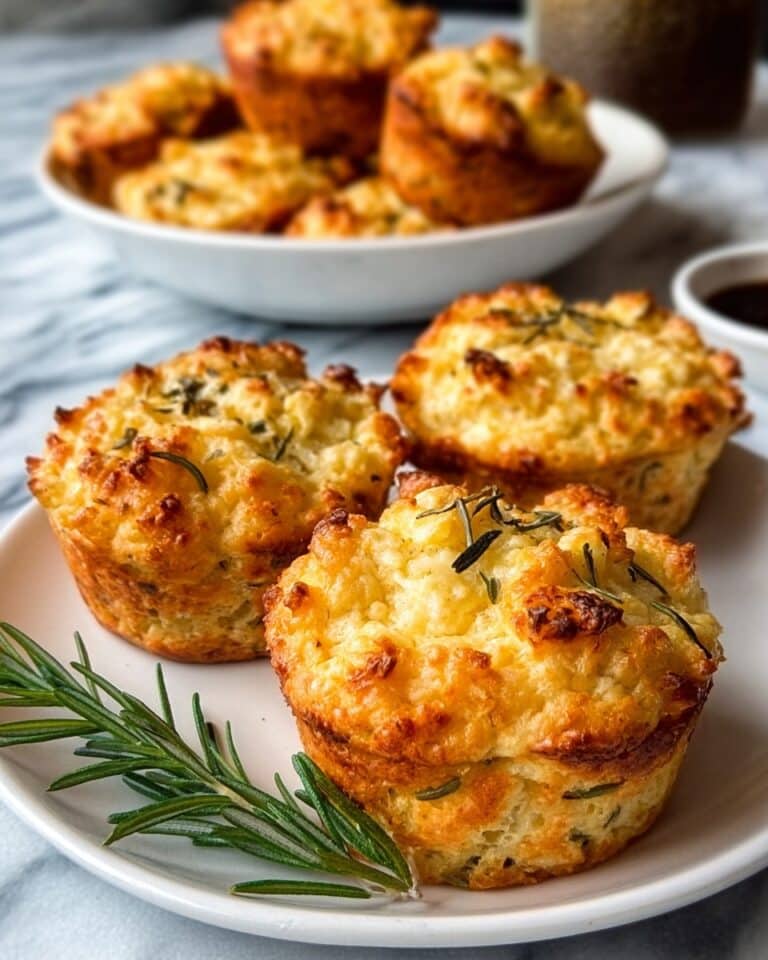 Easy Garlic Rosemary Focaccia Muffins for Irresistible Snacking Recipe