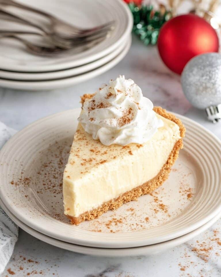 No-Bake Eggnog Cream Pie Recipe