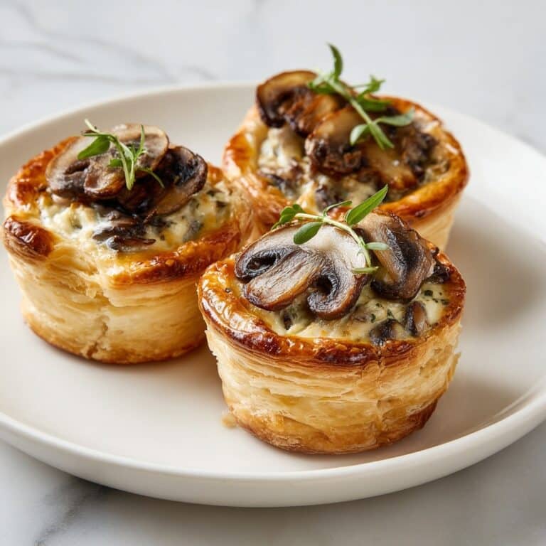 Mini Mushroom & Gruyère Pot Pies | Savory Individual Bakes Recipe