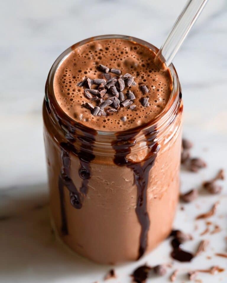 Chocolate Protein Shake with Banana and Peanut Butter Recipe