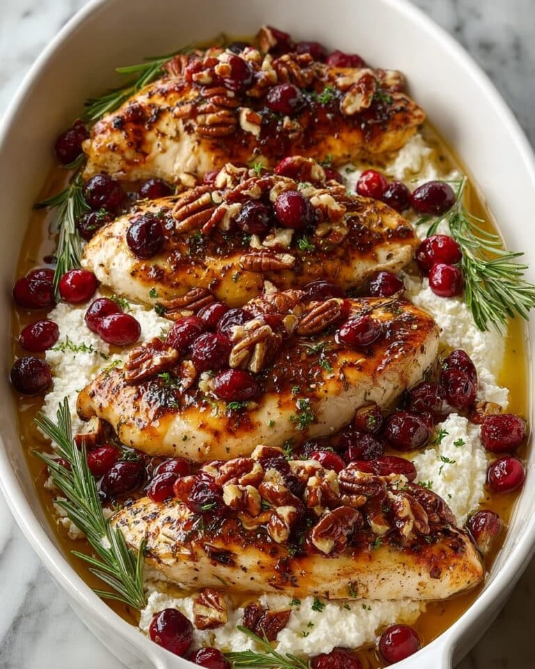 Honey Cranberry Chicken Bake with Ricotta Cheese Recipe
