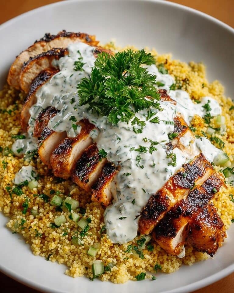 Mediterranean Bliss: Greek Chicken with Tzatziki and Couscous Recipe