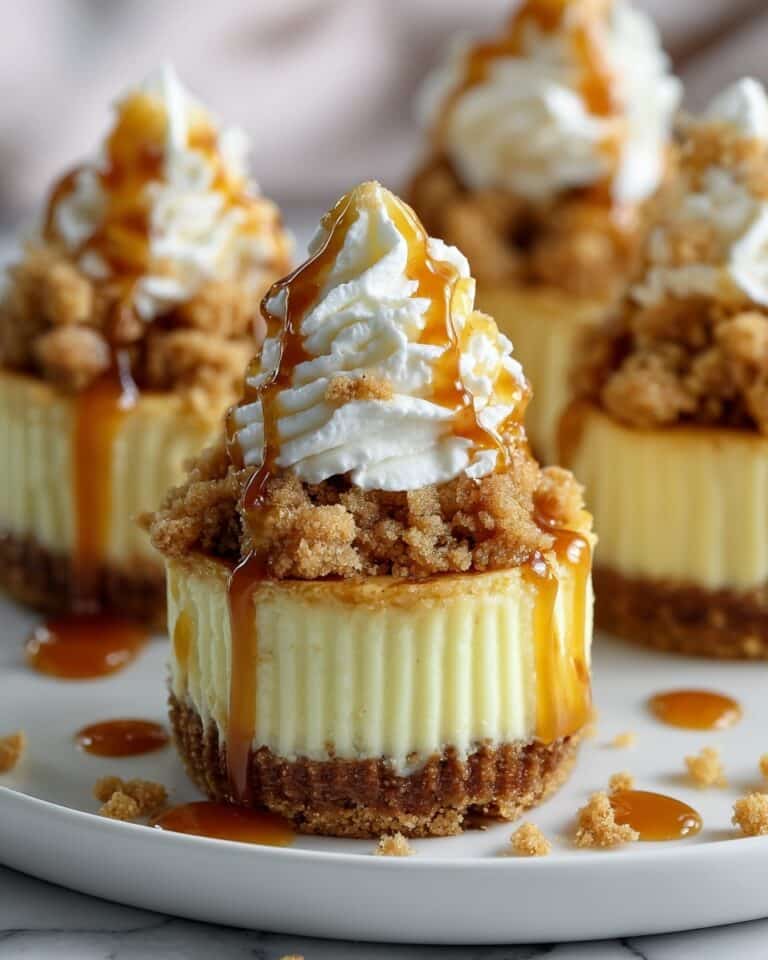 Apple Crisp Mini Cheesecakes Recipe