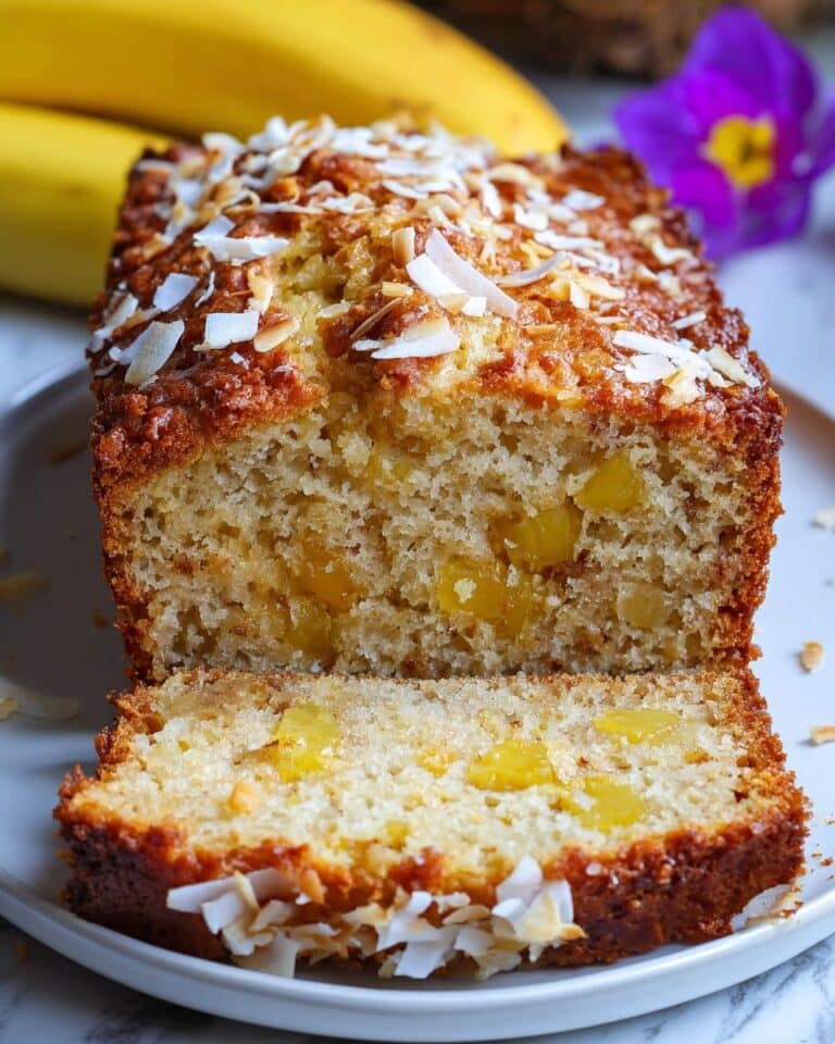 Coconut Pineapple Banana Bread Recipe