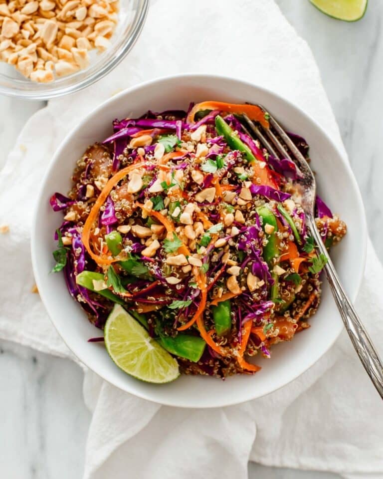 Crunchy Thai Peanut & Quinoa Salad Recipe