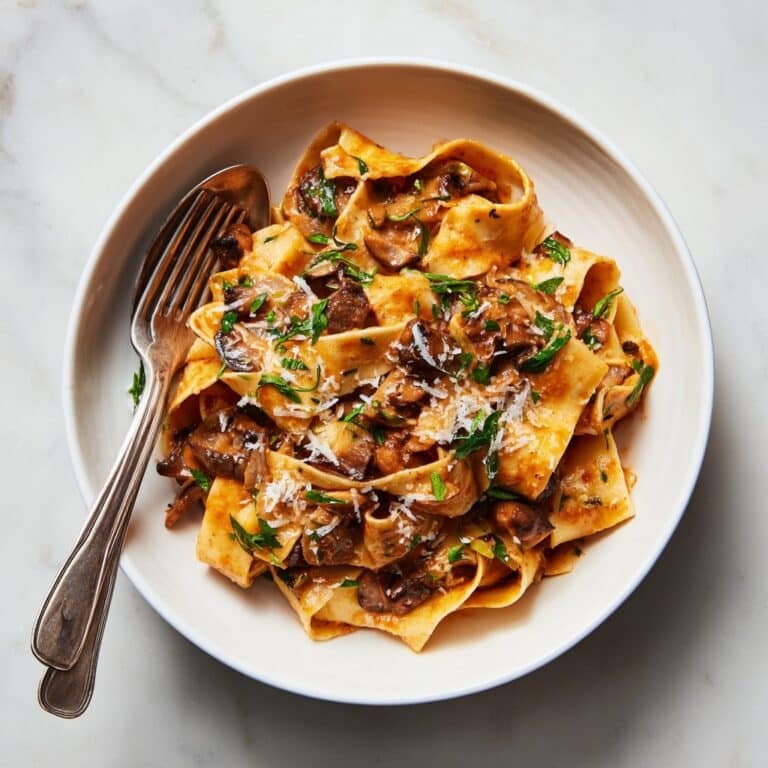 Pappardelle with Portobello Mushroom Sauce Recipe