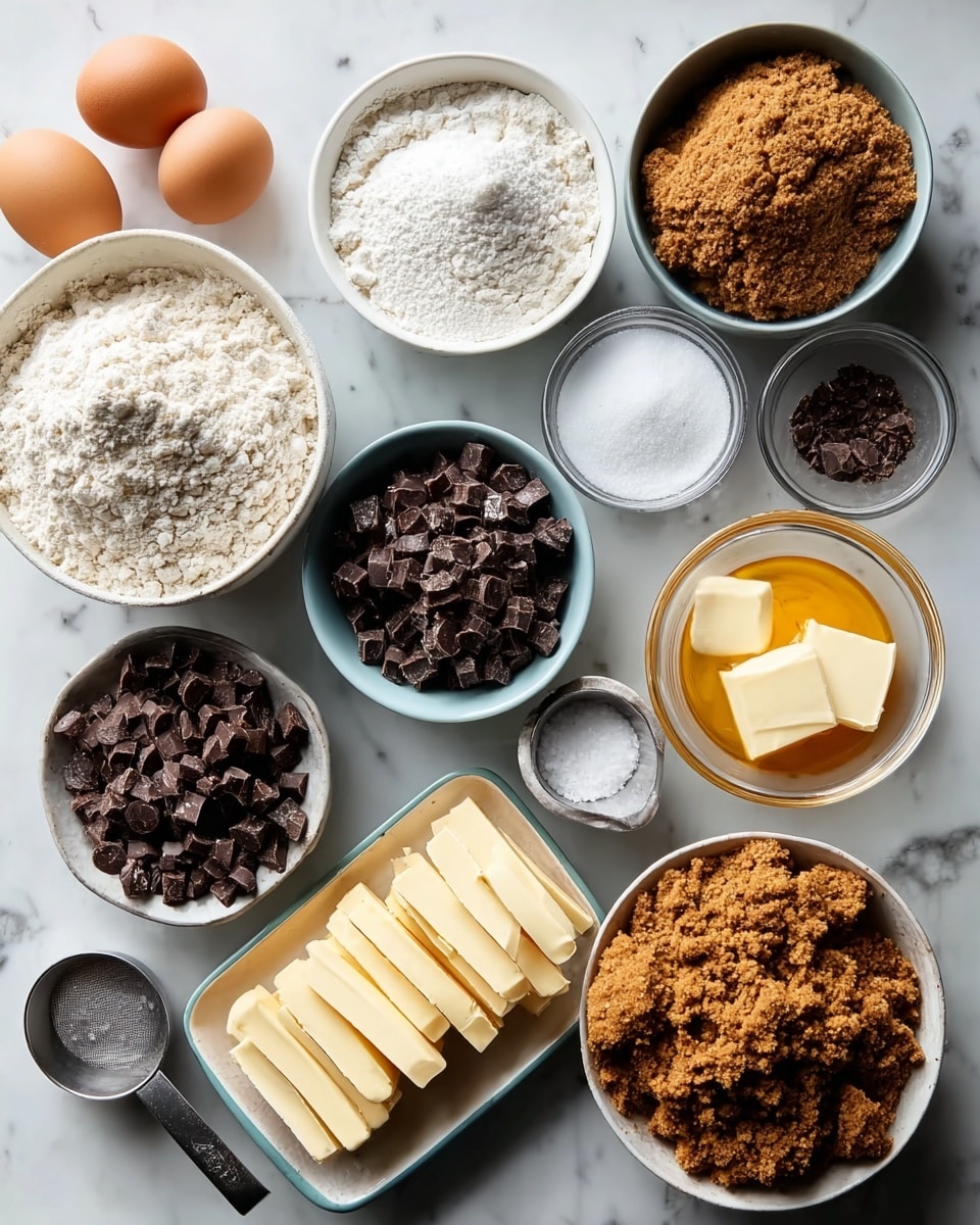 A stack of four thick cookies with a golden brown texture sits centered on a dark surface, each cookie studded with large chunks of melted chocolate and caramel pieces with a rich amber color. The top cookie has a visible bite taken out of it, showing a gooey caramel layer inside and soft, slightly crumbly edges. Small caramel chunks are scattered around the base of the cookies on the white marbled textured surface. The lighting highlights the glossy caramel and the rough texture of the cookie dough, creating a warm and inviting look. photo taken with an iphone --ar 4:5 --v 7