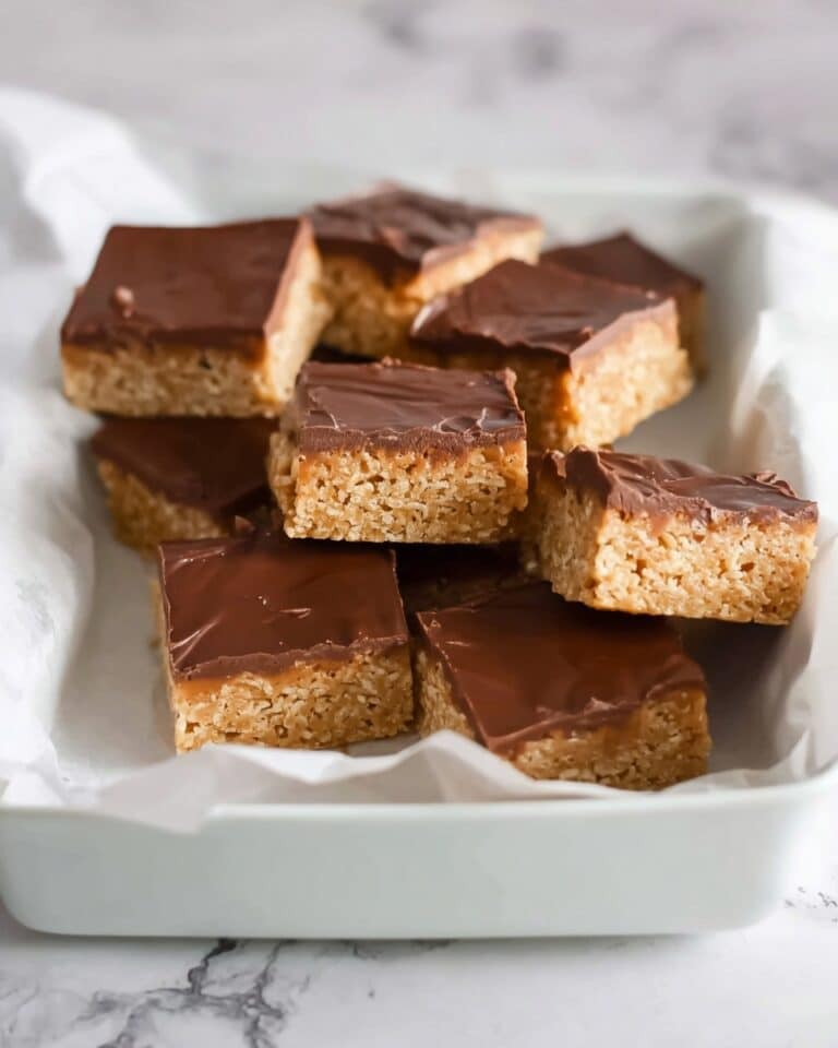 Classic Scotcharoo Bars — Chewy Chocolate-Covered Peanut Butter Krispie Treats Recipe