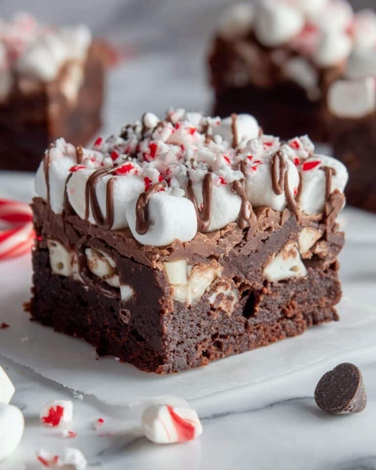 Hot Chocolate Peppermint Fudge Recipe